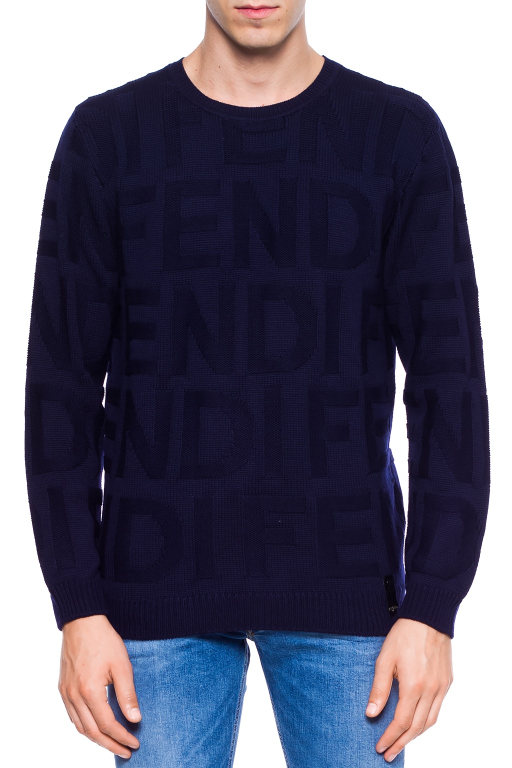 Fendi Sweater with an embroidered logo | Men's Clothing | Vitkac